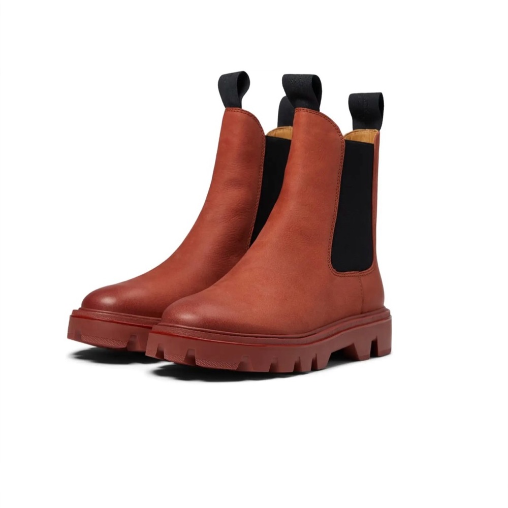 NEW Rag & Bone Quest Chelsea Boot Brick Red Leather Brique 6/6.5